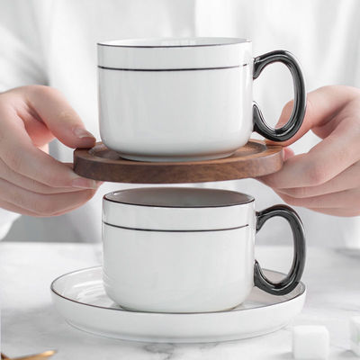 Unique 200ml Porcelain Tea Set Sustainable Nordic Design For Cappuccino And Espresso